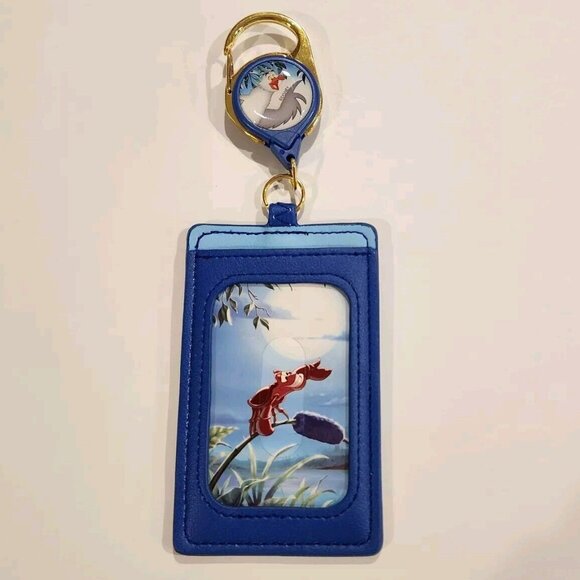 Loungefly Disney Ariel Eric Boat Little Mermaid Kiss the Girl Lanyard ID Holder - Picture 7 of 10